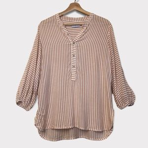 LILYA 100% Viscose Striped Boho Top